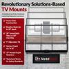 MantelMount MM700 Premier Fireplace TV Mount Pull Down Bracket for 50"-90" & 25-115 lb Televisions Above Mantel with Sound Bar Attachment, Paintable Covers & Safety Pull Down Handles view 4