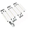 EShine Hand Wave Activated Under Cabinet LED Lighting Kit, Dimmable, 6-Pack 12 in - Touchless Dimming Control, Black Under Counter Lights for Kitchen, Garage, Office, Shelf - Warm White (3000K) view 1