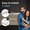 EShine 12 inch LED Dimmable Under Cabinet Lighting Strip with Hand Wave Motion Sensor, Black, with Accessories (No Power Supply Included), Cool White (6000K) view 2