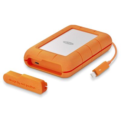 LaCie Rugged Thunderbolt USB-C 4TB Portable Hard Drive STFS4000800