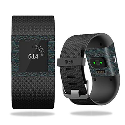 MightySkins Skin Compatible with Fitbit Surge Cover Skins Sticker Watch Triangle Stripes