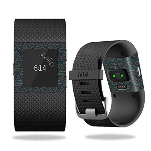 MightySkins Skin Compatible with Fitbit Surge Cover Skins Sticker Watch Triangle Stripes
