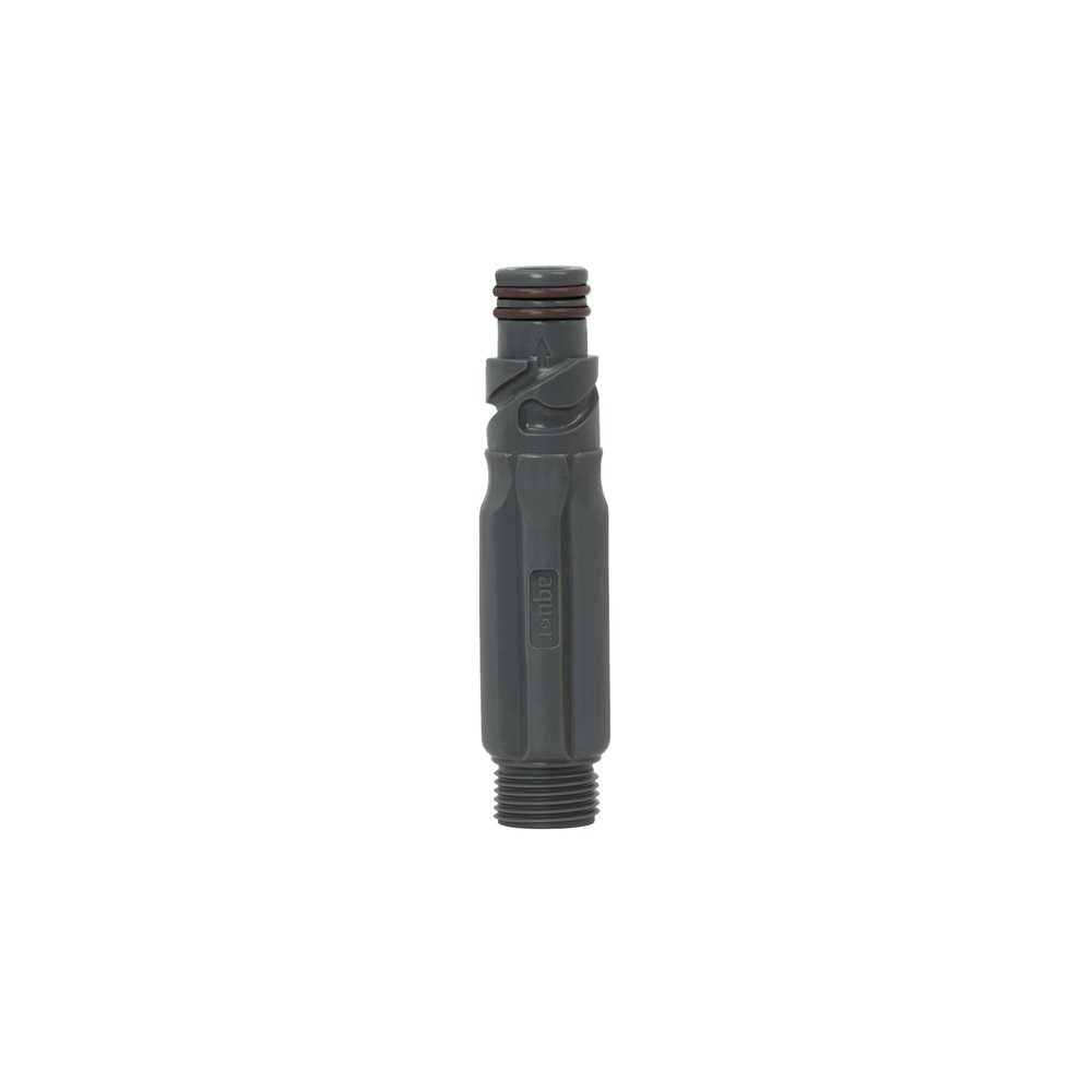 Aquor Straight Hose Connector, Attachable Garden Hose Connector with Check Valve, Quick Connect Fitting for Water Hoses, Attachment for Aquor Hydrants, Outlets, and Adapters