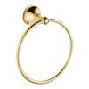 7Trees Bathroom Lavatory Towel Ring Wall Mount Hanging Towel Ring Aluminum Oxide Wall Mounted, Polished Gold view 1