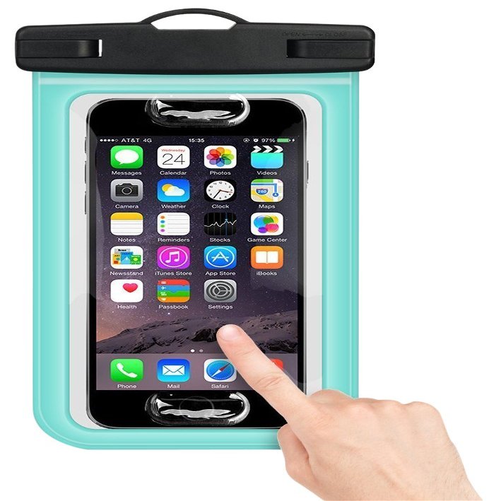 Buylen Universal Waterproof Case with Super Sealability Technology, Cellphone Dry Bag Pouch with Sensitive PVC Touch Screen for Cellphone Up to 6.0" Diagonal