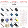 Freenove Three-Wheeled Smart Car Kit for Raspberry Pi 5 4 B 3 B+ B A+, Video Mode, Radar Mode, App Control, Ultrasonic Distance Sensor, Camera, Servo (Raspberry Pi NOT Included) view 2