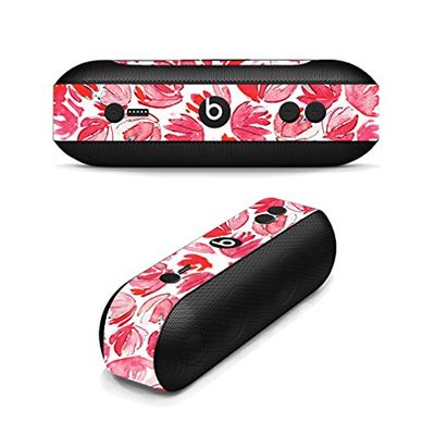 MightySkins Skin Compatible with Beats by Dr. Dre Beats Pill Plus wrap Cover Sticker Skins Red Petals