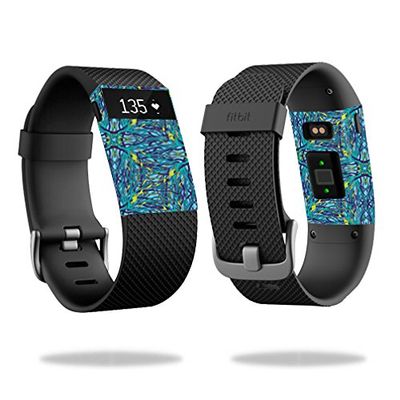 MightySkins Skin Compatible with Fitbit Charge HR Cover Skins Sticker Watch Blue Veins