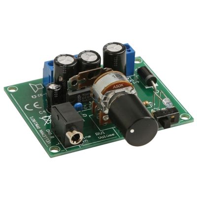 Velleman MK190-VP Portable Audio Player Kit, 2 x 5 Watt, 2.59" W x 2.08" D x 0.98" H