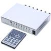 UHPPOTE 4 Channel Color Quad System Video Splitter CCTV DVR Camera Processor Remote Control with 7 BNC Adapter view 2