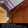 402 Brand Stainless Steel Cabinet Door Restraint Kit. Made in USA. Flexible Braided Cable. Cupboard Hinge Limiter. Restrict Cabinet Door Swing. Limit Door Opening Angle. (10 Pack) view 3