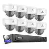 ANNKE 4K Home Security Camera System, 8CH H.265+ NVR with 2TB HDD for 24/7 Recording, 8pcs 8MP Wired PoE IP Cameras, Optical Zoom Camera with 2.8mm~12mm Lens, Smart Dual Light view 1