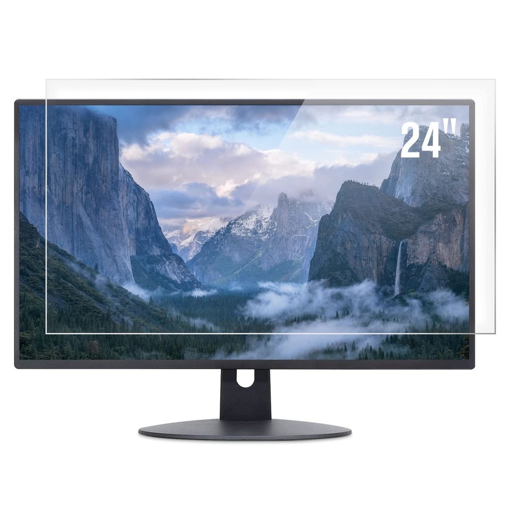 F FORITO 2-Pack 24 inch Anti Glare Computer Screen Protector, Matte Computer Screen Cover Compatible with 24" Sceptre/HP/KOORUI/Dell/ViewSonic/BenQ/LG/SAMSUNG/ASUS Desktop with 16:9 Aspect Ratio