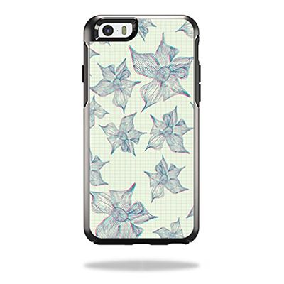 MightySkins Protective Vinyl Skin Decal Compatible with OtterBox Symmetry iPhone 6/6S Case wrap Cover Sticker Skins 3D Flowers
