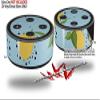 Skin Wrap Decal Set 2 Pack for Amazon Echo Dot 2 - Lemon Blue (2nd Generation ONLY - Echo NOT Included) view 2