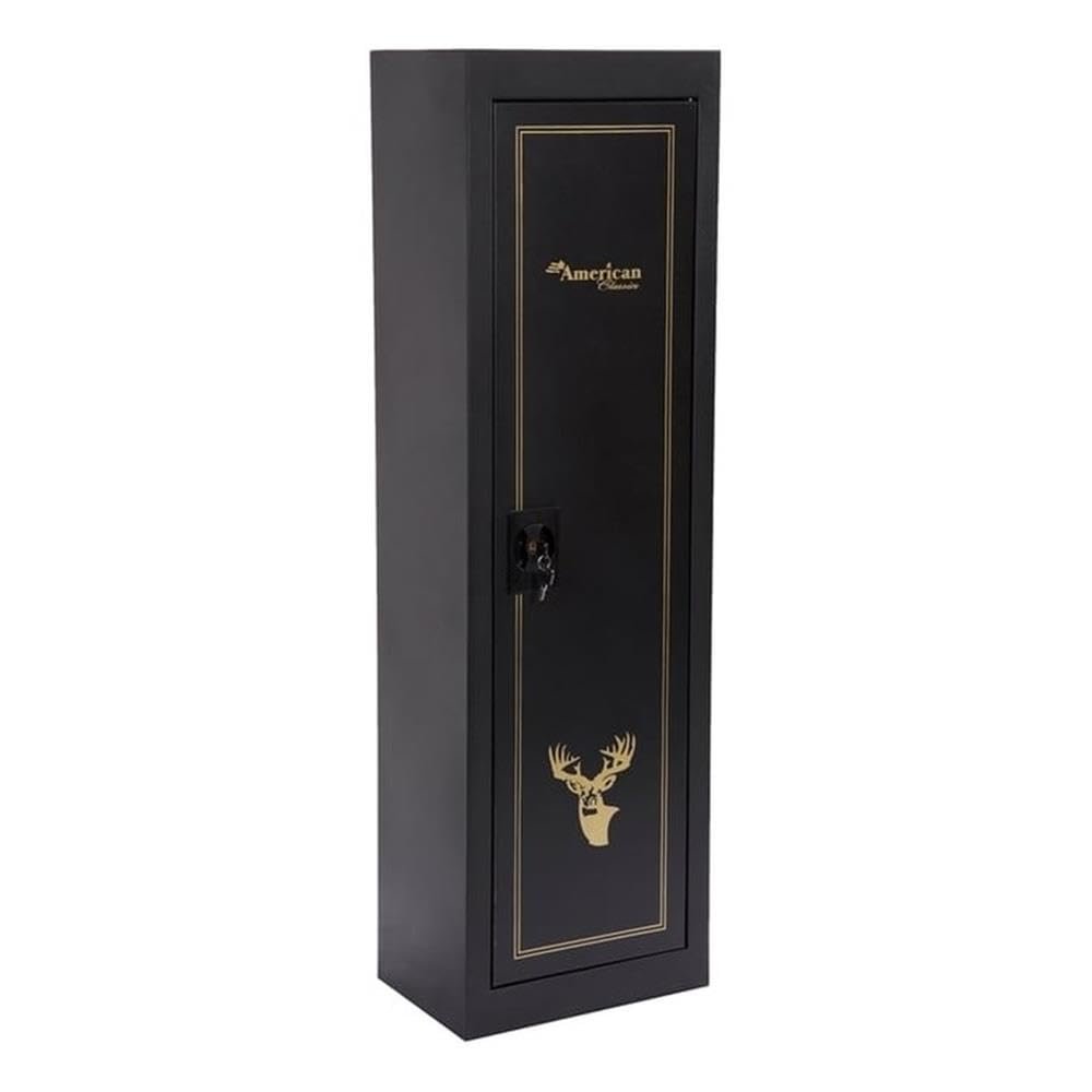 American Furniture Classics Model 901 5 Gun Metal Security Cabinet