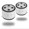 Skin Wrap Decal Set 2 Pack for Amazon Echo Dot 2 - Hearts Light Blue (2nd Generation ONLY - Echo NOT Included) view 1