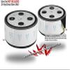 Skin Wrap Decal Set 2 Pack for Amazon Echo Dot 2 - Hearts Light Blue (2nd Generation ONLY - Echo NOT Included) view 2
