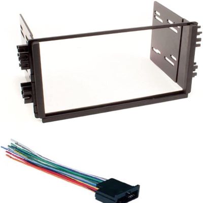 ASC Audio Car Stereo Radio Dash Kit and Wire Harness for Installing a Double Din Radio for 2001-2002 Kia Rio, 2002 Kia Sedona, 1998-2001 Kia Sephia, 2000-2002 Kia Spectra, 1998-2003 Kia Sportage