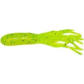 Arkie Lures PRT-7-10 2.5" XL Pro-Model Tubes - 10 Pack - 7-Chartreuse Glitter