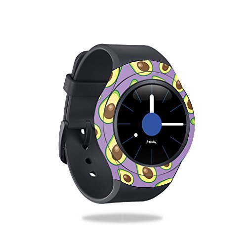 MightySkins Skin Compatible with Samsung Gear S2 3G Cover Skins Sticker Watch Purple Avocados