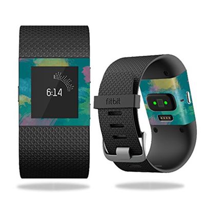 MightySkins Skin Compatible with Fitbit Surge Cover Skins Sticker Watch Watercolor Blue