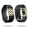 MightySkins Skin Compatible with Fitbit Charge HR Cover Skins Sticker Watch Glitter Chevron view 1