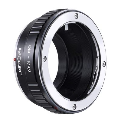 K&F CONCEPT Mount Adapter for Olympus Om Lens to Micro 4/3 Camera Adapter for Micro 4/3 Camera Adapter Ring Black Metal