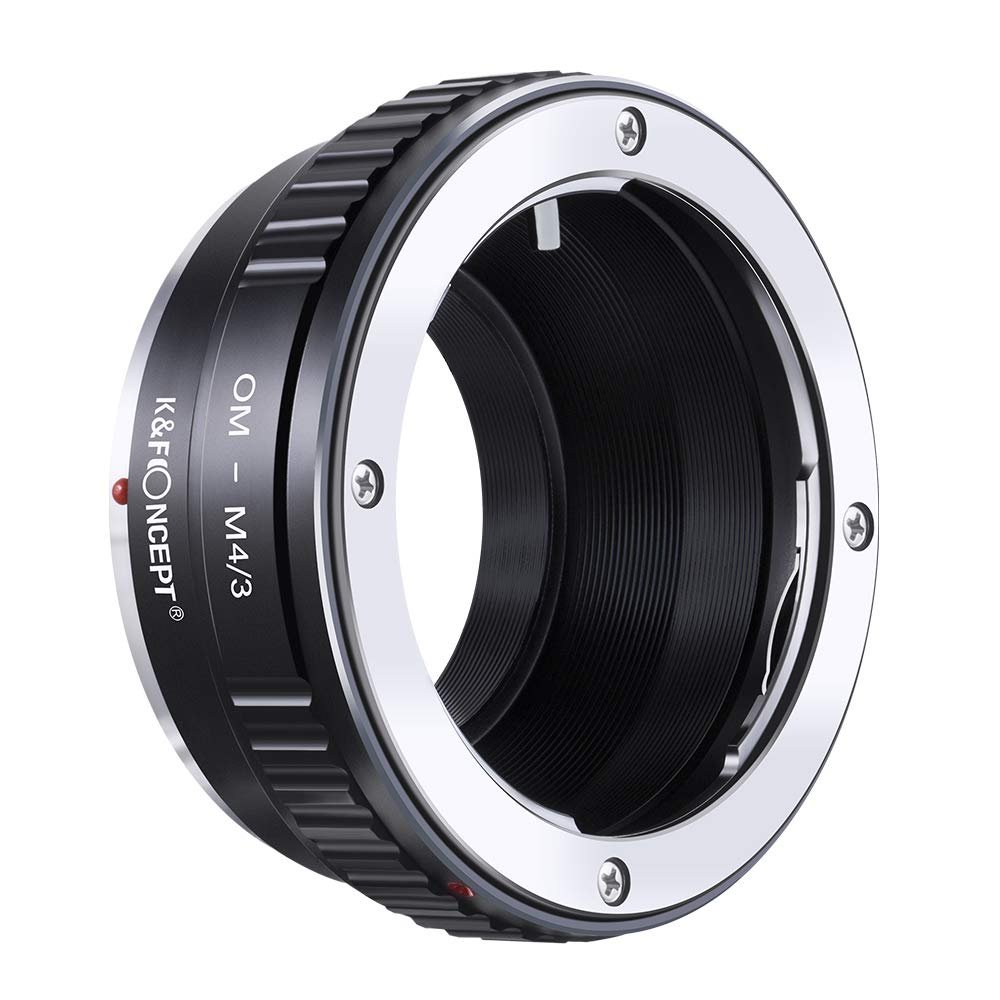 K&F CONCEPT Mount Adapter for Olympus Om Lens to Micro 4/3 Camera Adapter for Micro 4/3 Camera Adapter Ring Black Metal
