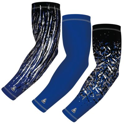 B-Driven Sports Compression Arm Sleeves | UV Arm Sleeves for Men Women & Youth | Sports Sun Protection Circulation | 3 Count
