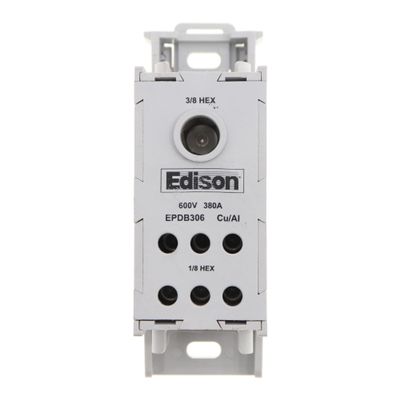 Epdb306, Power Distribution Blocks, 380A, Line: 500Kcmil-6Awg Epdb306