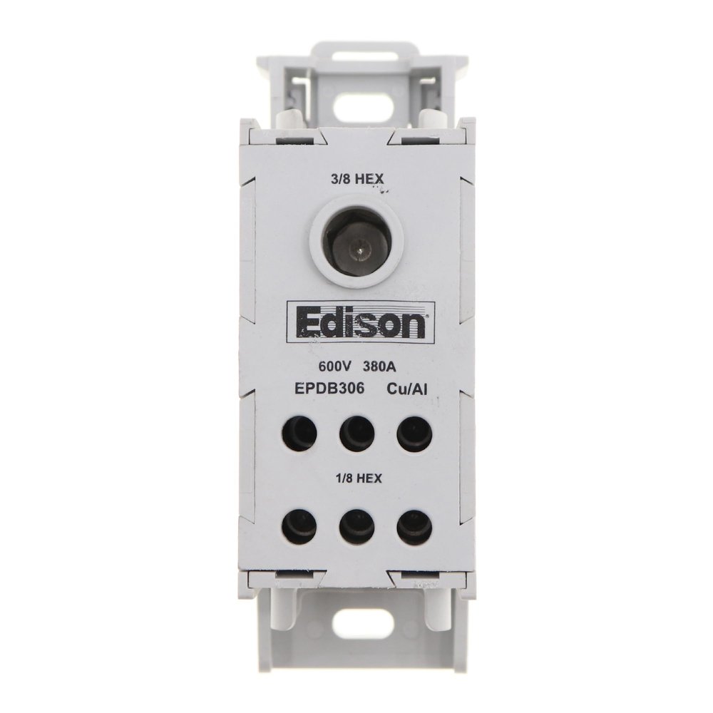 Epdb306, Power Distribution Blocks, 380A, Line: 500Kcmil-6Awg Epdb306