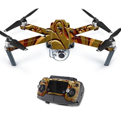 MightySkins Skin Compatible with DJI Mavic Pro Quadcopter Drone - Mosaic Gold | Protective, Durable, and Unique Vinyl Decal wrap Cover | Easy to Apply, Remove, and Change Styles | Made in The USA