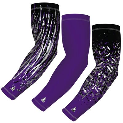 B-Driven Sports Compression Arm Sleeves | UV Arm Sleeves for Men Women & Youth | Sports Sun Protection Circulation | 3 Count