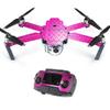 MightySkins Skin Compatible with DJI Mavic Pro Quadcopter Drone - Pink Diamond Plate | Protective, Durable, and Unique Vinyl Decal wrap Cover | Easy to Apply, Remove | Made in The USA view 1
