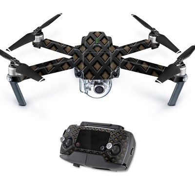 MightySkins Skin Compatible with DJI Mavic Pro Quadcopter Drone - Black Wall | Protective, Durable, and Unique Vinyl Decal wrap Cover | Easy to Apply, Remove, and Change Styles | Made in The USA