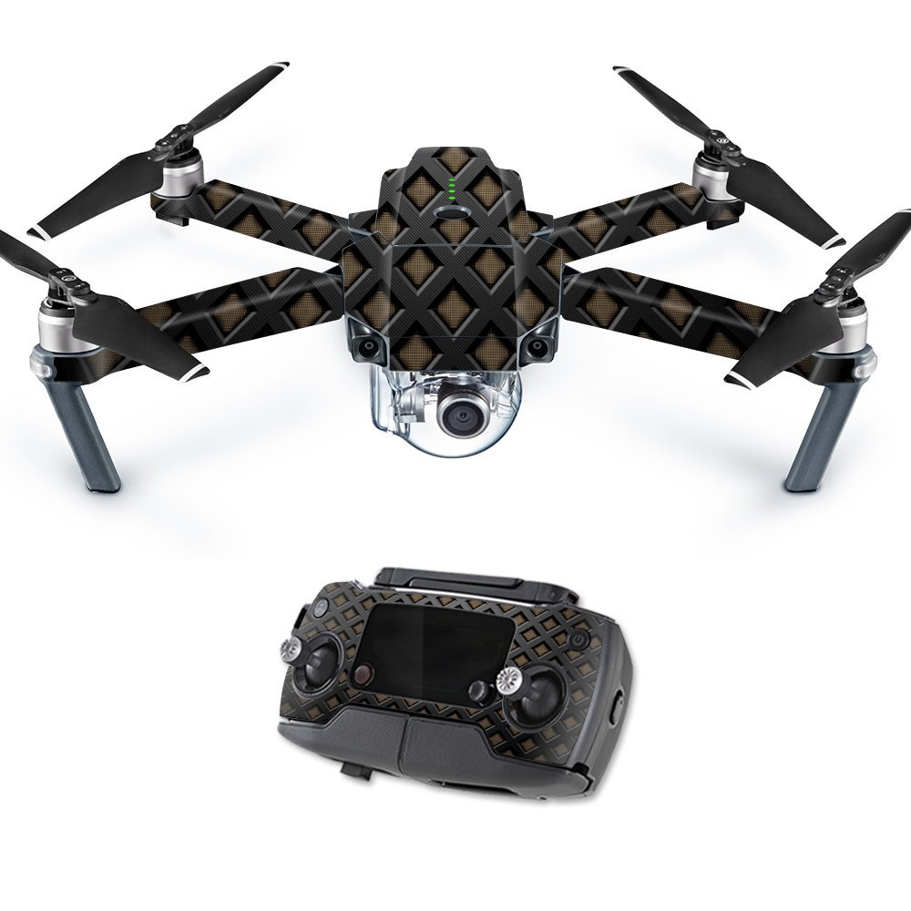 MightySkins Skin Compatible with DJI Mavic Pro Quadcopter Drone - Black Wall | Protective, Durable, and Unique Vinyl Decal wrap Cover | Easy to Apply, Remove, and Change Styles | Made in The USA