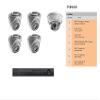 5 HD-TVI /IP Camera System (Dome design). 3MP (2052 X 1536 )/2MP Res, EXIR-IR view 1