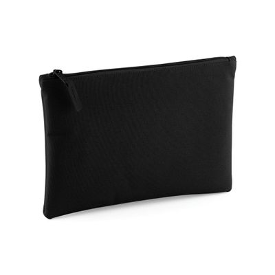 BagBase Grab Zip Pocket Pouch Bag (One Size) (Black)