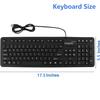 Sungwoo Foldable Silicone USB Wired Standard Waterproof Rollup Keyboard for PC Notebook Laptop, Full Size (Black) view 4