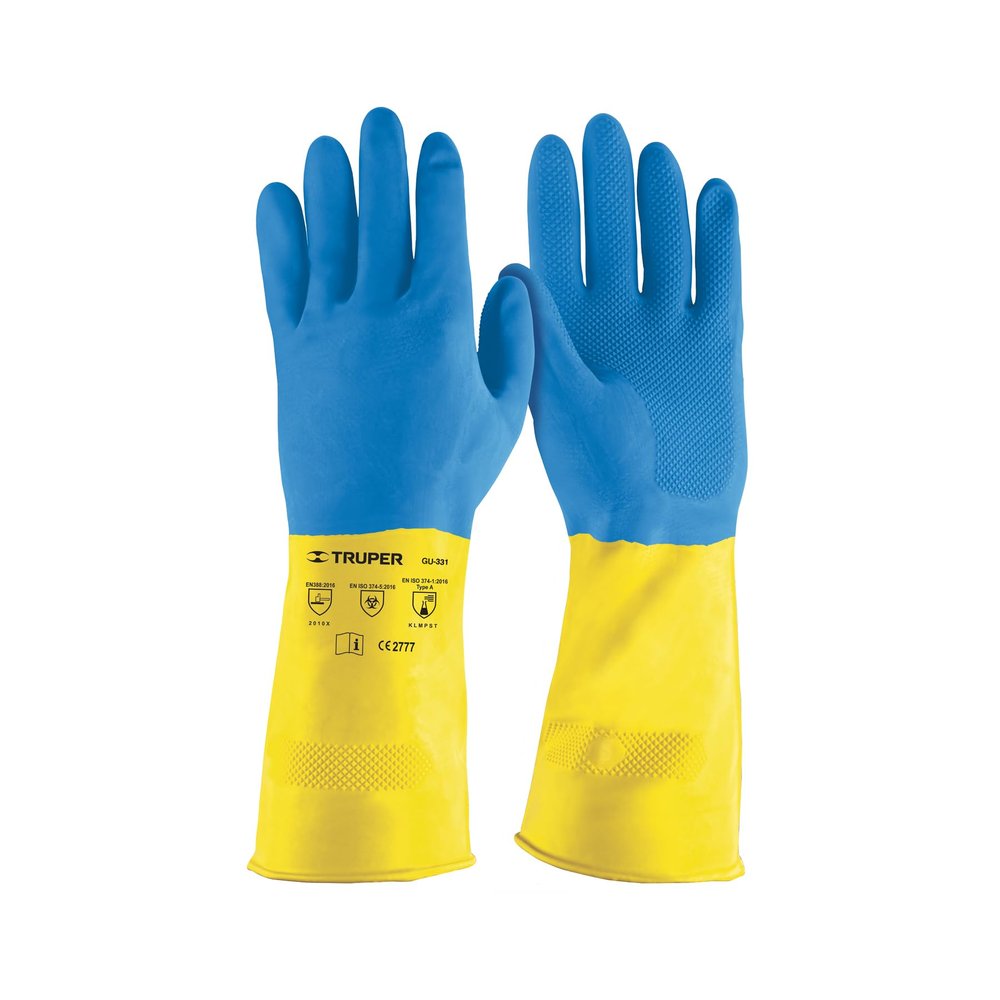 Reinforced latex gloves for cleaning, guys