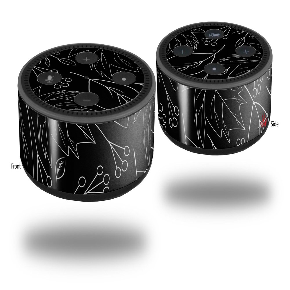 Skin Wrap Decal Set 2 Pack for Amazon Echo Dot 2 - Fall White (2nd Generation ONLY - Echo NOT Included)