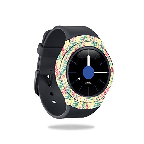 MightySkins Skin Compatible with Samsung Gear S2 3G Cover Skins Sticker Watch Electric Palms