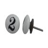 IndianShelf Pack of 6 Graceful White Number 6 Numerical Ceramic Modern Dresser Handles Drawer Knobs Cabinet Pulls Decorative Touch view 1