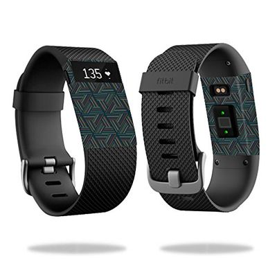 MightySkins Skin Compatible with Fitbit Charge HR Cover Skins Sticker Watch Triangle Stripes