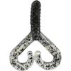 Arkie Lures TTT-3-8 Twin Tail Trailer-Smoke Black Flake-8 pk. view 1