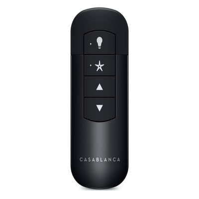 Casablanca Handheld Remote Control, Black