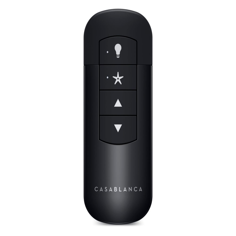 Casablanca Handheld Remote Control, Black
