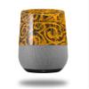 Folder Doodles Orange - Decal Style Skin Wrap fits Google Home Original (Google Home NOT Included) view 1
