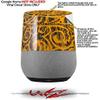 Folder Doodles Orange - Decal Style Skin Wrap fits Google Home Original (Google Home NOT Included) view 2